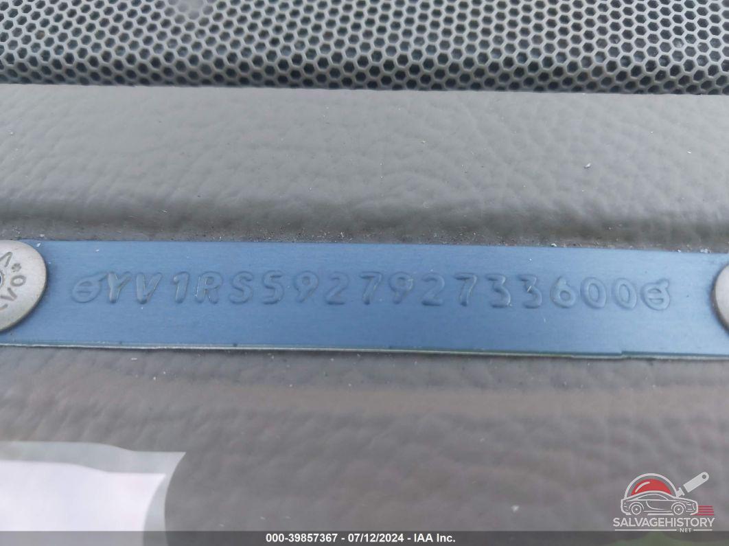 YV1RS592792733600 2009 VOLVO S60 photo no. 9