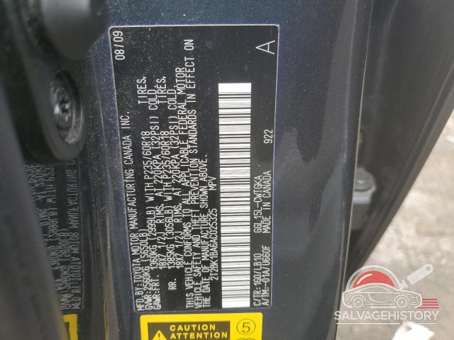 2T2BK1BA6AC025325 2010 LEXUS RX350 photo no. 13