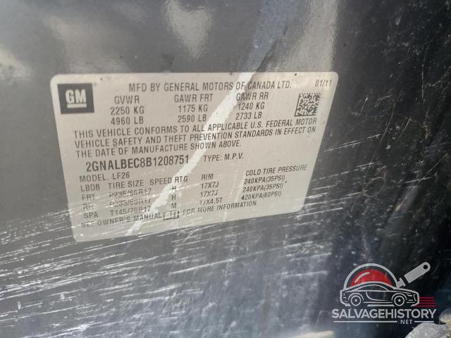 2GNALBEC8B1208751 2011 CHEVROLET EQUINOX photo no. 12