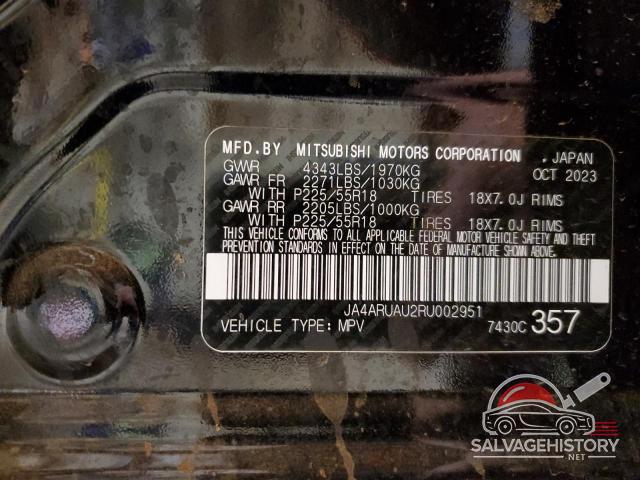 JA4ARUAU2RU002951 2024 MITSUBISHI OUTLANDER photo no. 13