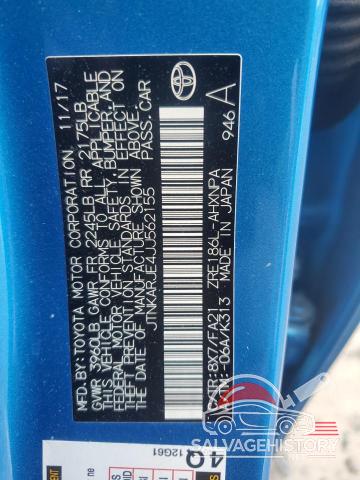 JTNKARJE4JJ562155 2018 TOYOTA COROLLA photo no. 13