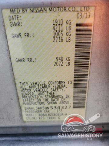 1N4AL3AP5DN534327 2013 NISSAN ALTIMA photo no. 12