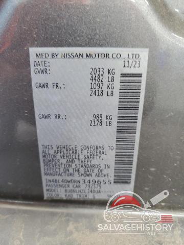 1N4BL4DW0RN349655 2024 NISSAN ALTIMA photo no. 12