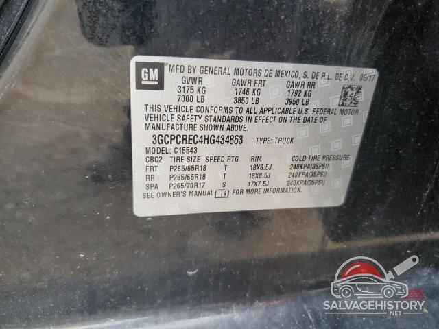 3GCPCREC4HG434863 2017 CHEVROLET ALL Models photo no. 12