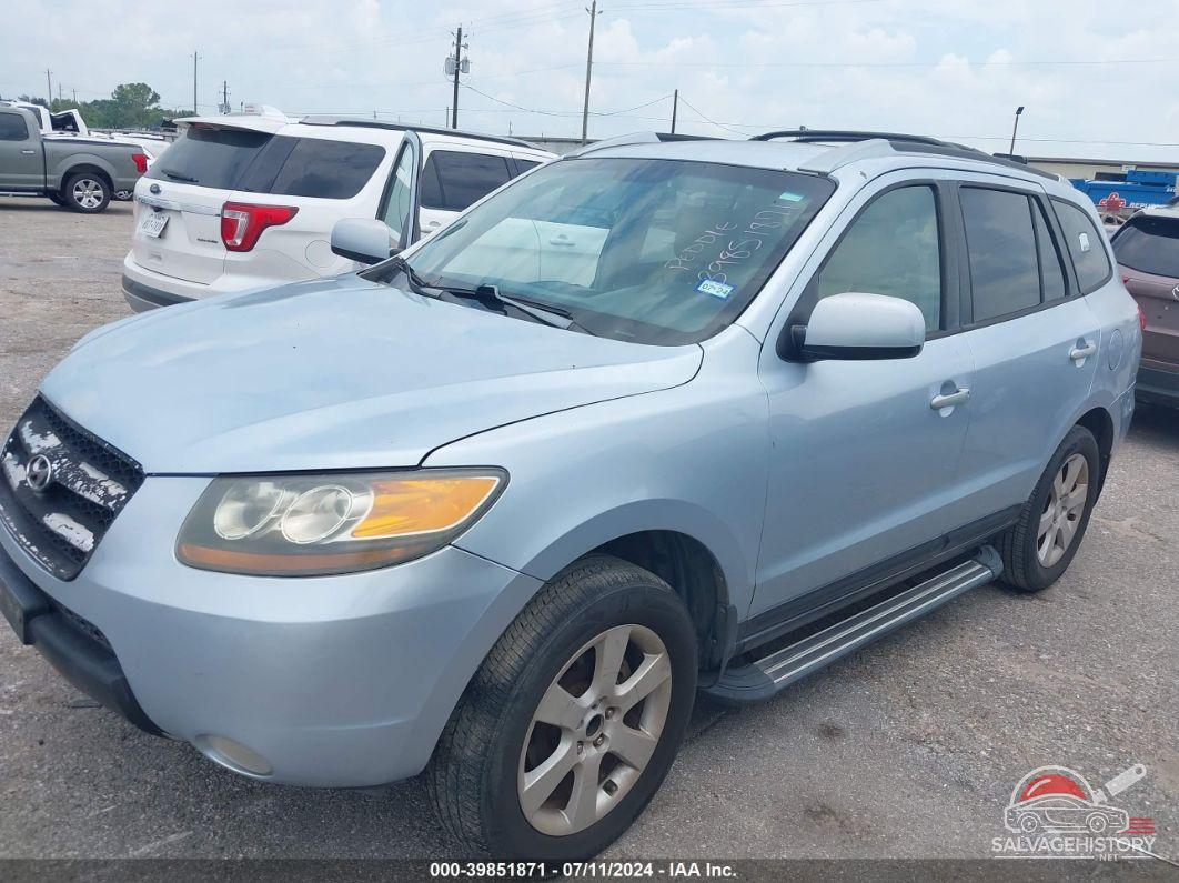 5NMSH13E37H110114 2007 HYUNDAI SANTA FE photo no. 2