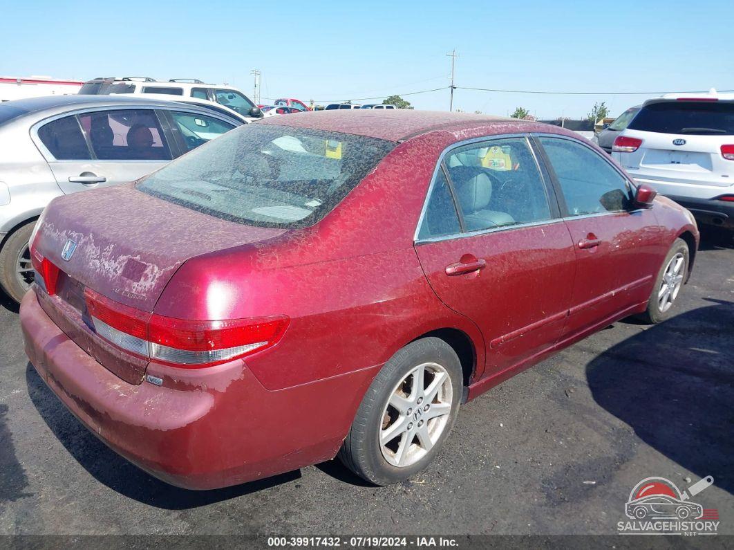 1HGCM665X3A096159 2003 HONDA ACCORD photo no. 4