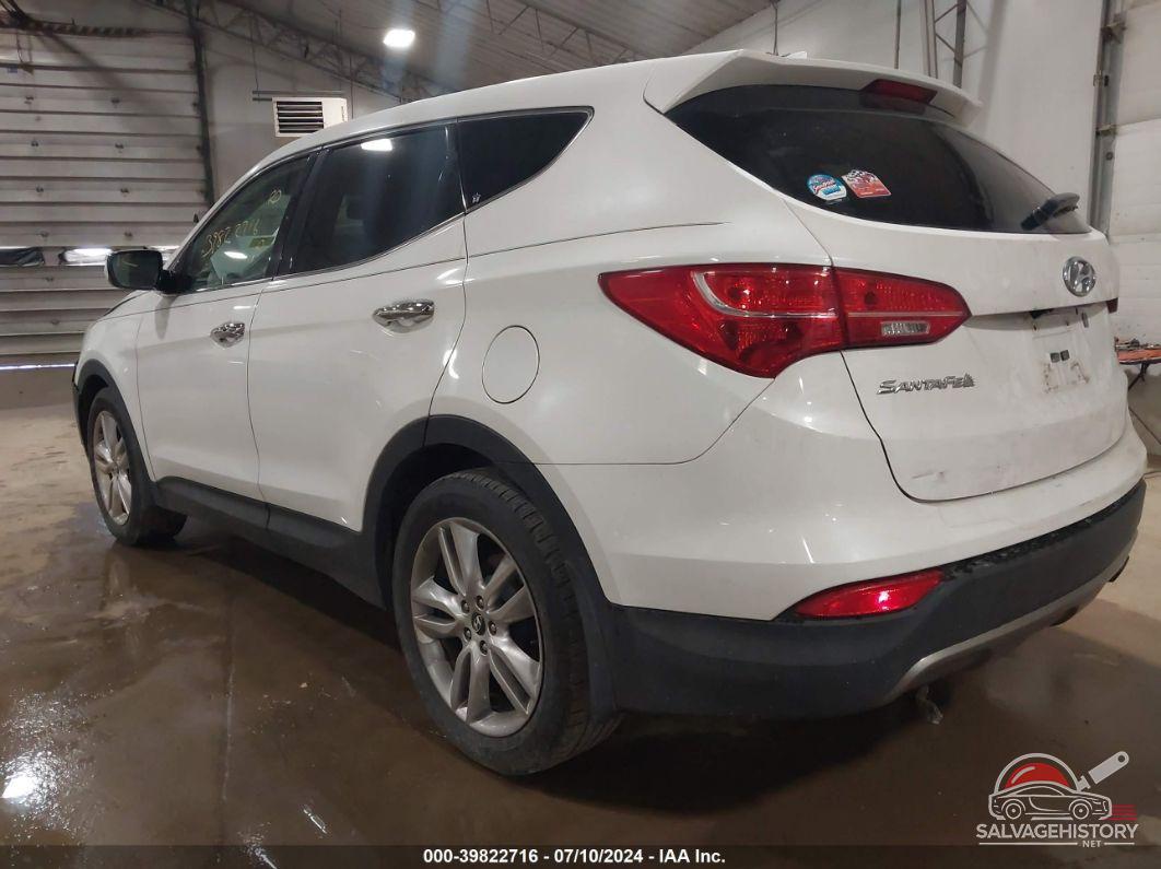 5XYZWDLA8DG069309 2013 HYUNDAI SANTA FE photo no. 3