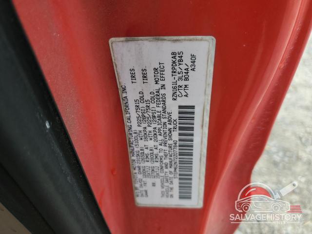 5TEPM62N72Z077840 2002 TOYOTA All Models photo no. 12