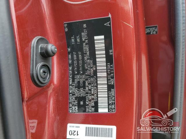 5TDYK3DC0FS670754 2015 TOYOTA All Models photo no. 13