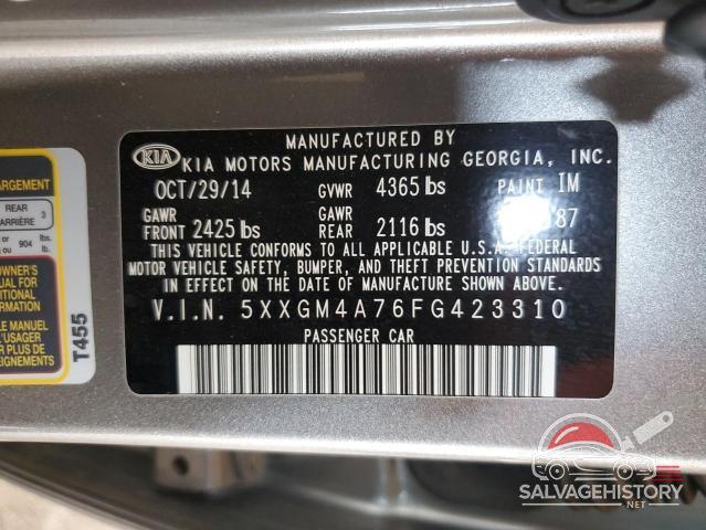 5XXGM4A76FG423310 2015 KIA OPTIMA photo no. 12