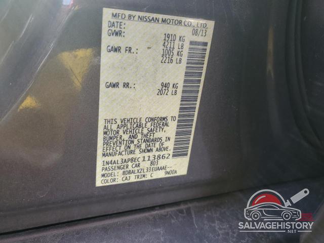 1N4AL3AP8EC113862 2014 NISSAN ALTIMA photo no. 12
