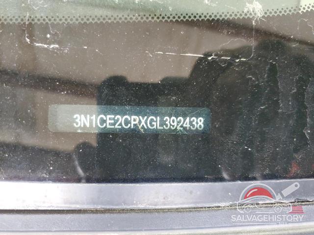 3N1CE2CPXGL392438 2016 NISSAN VERSA photo no. 12