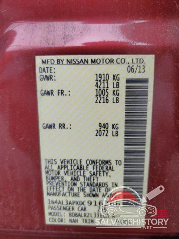 1N4AL3APXDC916266 2013 NISSAN ALTIMA photo no. 12