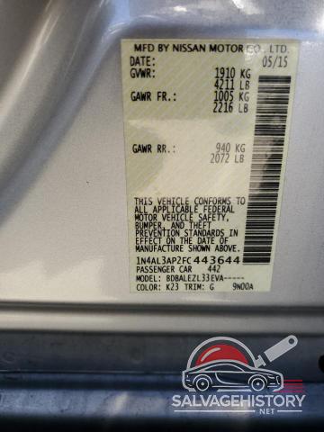 1N4AL3AP2FC443644 2015 NISSAN ALTIMA photo no. 12