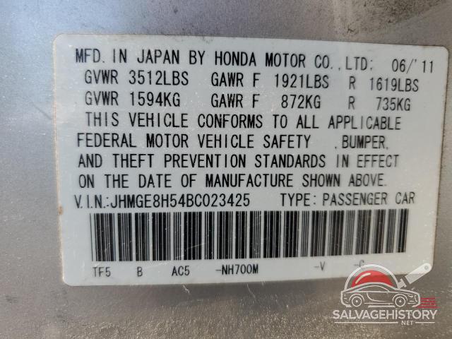 JHMGE8H54BC023425 2011 HONDA FIT photo no. 13