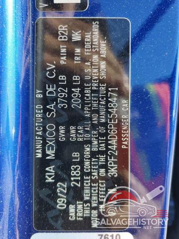 3KPF24AD6PE548471 2023 KIA FORTE photo no. 12