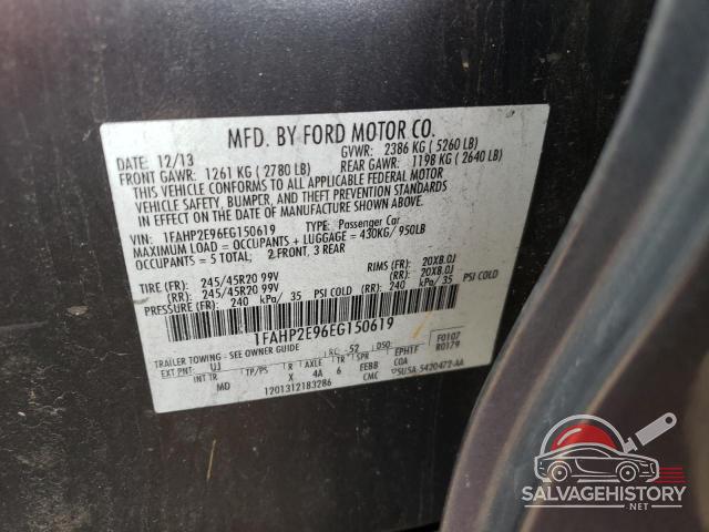 1FAHP2E96EG150619 2014 FORD TAURUS photo no. 12