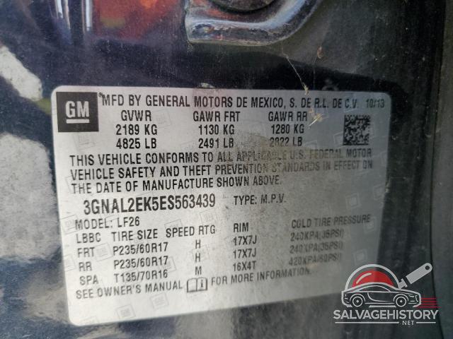 3GNAL2EK5ES563439 2014 CHEVROLET CAPTIVA photo no. 13
