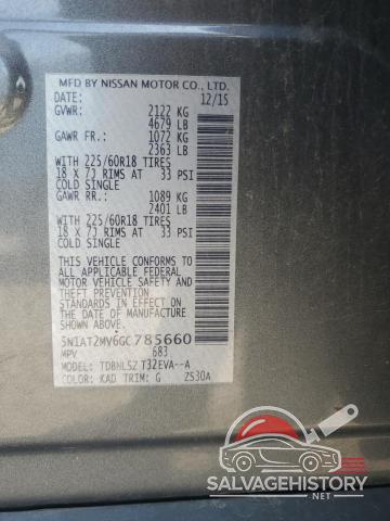 5N1AT2MV6GC785660 2016 NISSAN ROGUE photo no. 13