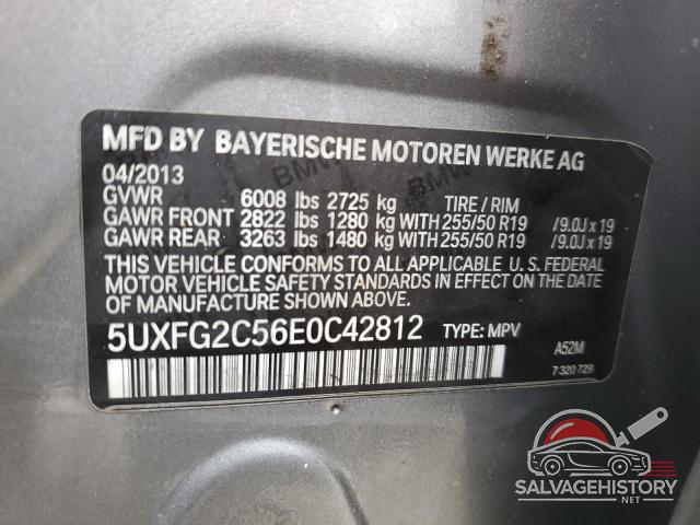 5UXFG2C56E0C42812 2014 BMW X6 photo no. 13