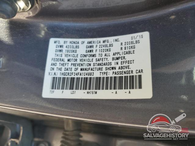 1HGCR2F34FA104883 2015 HONDA ACCORD photo no. 12