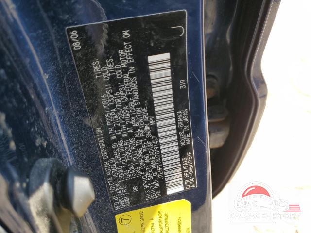JTEHP21A070191457 2007 TOYOTA HIGHLANDER photo no. 13