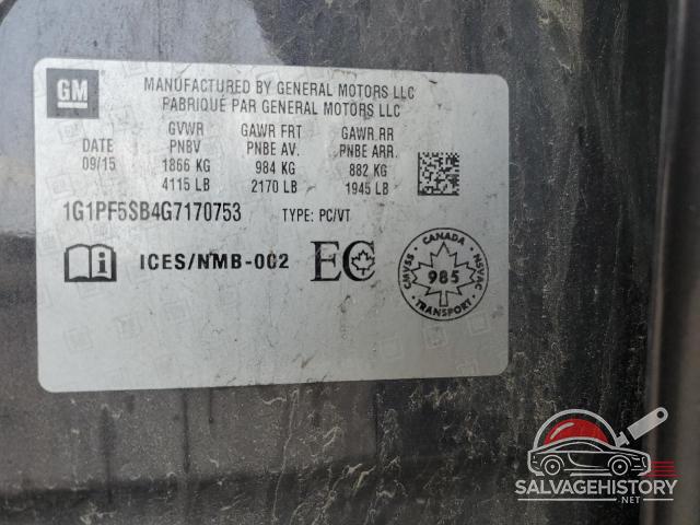 1G1PF5SB4G7170753 2016 CHEVROLET CRUZE photo no. 12