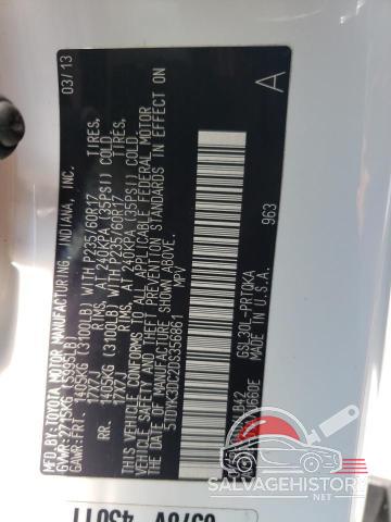 5TDYK3DC2DS356861 2013 TOYOTA All Models photo no. 13