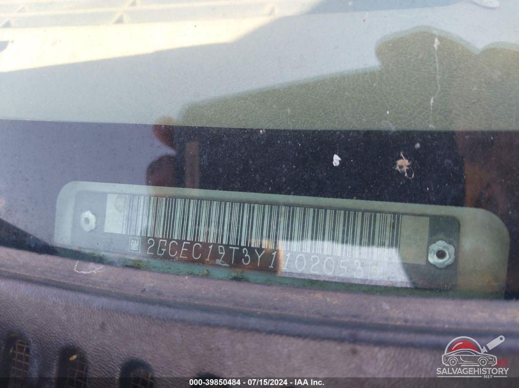 2GCEC19T3Y1102053 2000 CHEVROLET SILVERADO photo no. 9