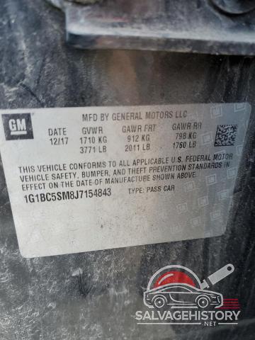 1G1BC5SM8J7154843 2018 CHEVROLET CRUZE photo no. 12