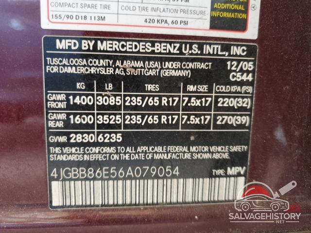 4JGBB86E56A079054 2006 MERCEDES-BENZ M-CLASS photo no. 13