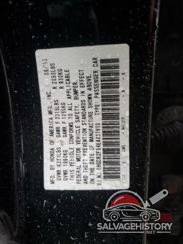 1HGCR2F54EA037900 2014 HONDA ACCORD photo no. 12