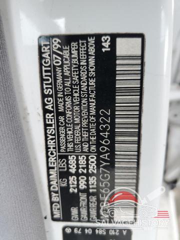 WDBJF65G7YA964322 2000 MERCEDES-BENZ E-CLASS photo no. 12