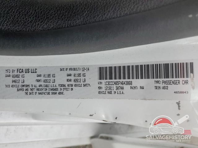 1C3CCCAB5FN643868 2015 CHRYSLER 200 photo no. 12