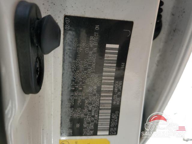 JTJGW31U372004037 2007 LEXUS RX400 photo no. 13