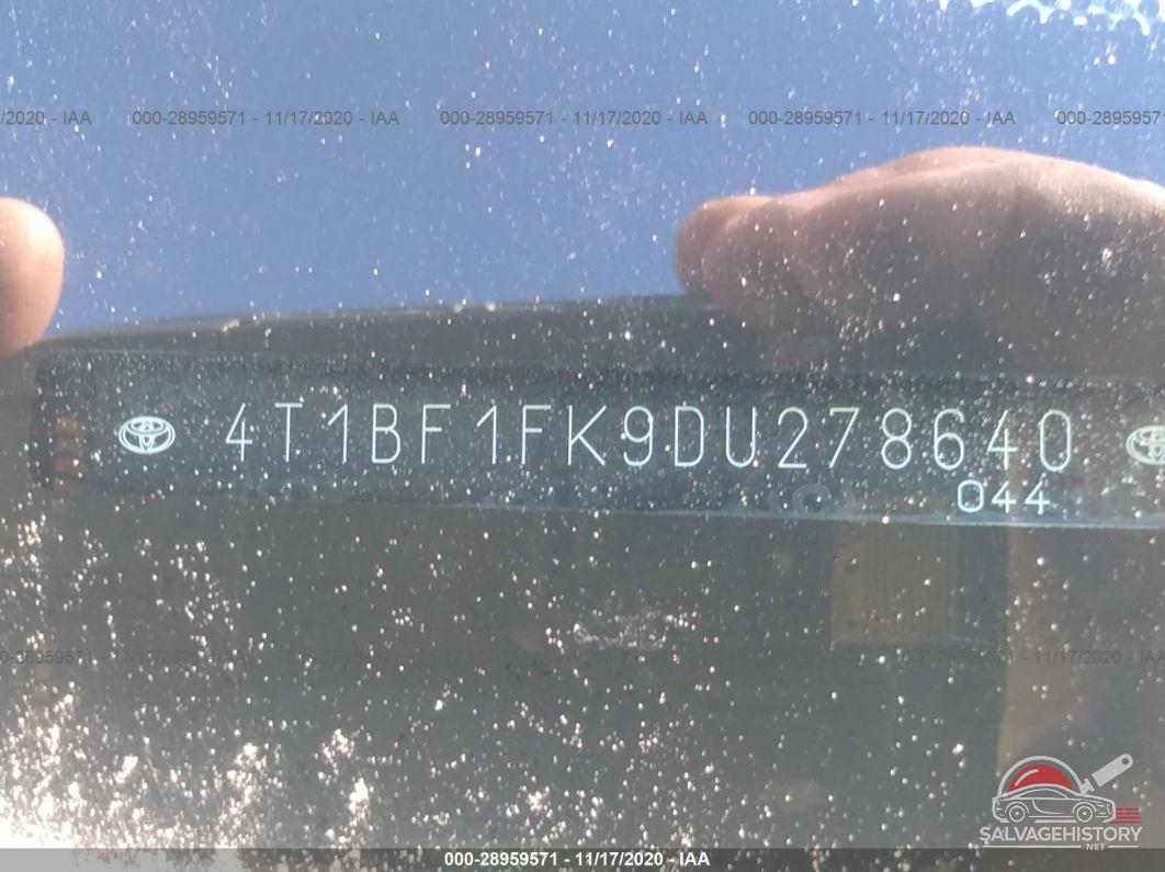 4T1BF1FK9DU278640 2013 TOYOTA CAMRY photo no. 9