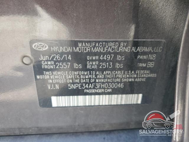 5NPE34AF3FH030046 2015 HYUNDAI SONATA photo no. 13
