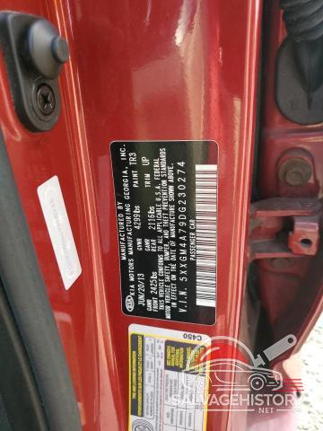 5XXGM4A79DG230274 2013 KIA OPTIMA photo no. 12