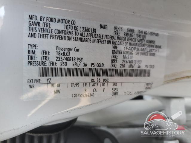 1FADP3L95FL267317 2015 FORD FOCUS photo no. 13