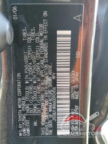 JTEBU14R660092456 2006 TOYOTA 4RUNNER photo no. 13