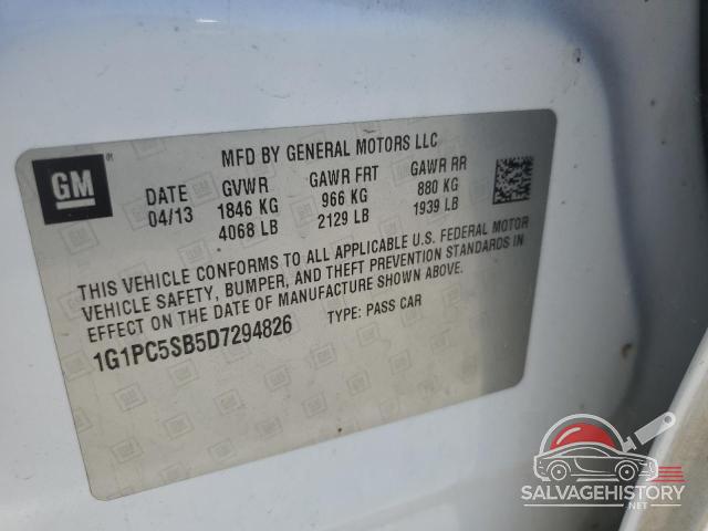 1G1PC5SB5D7294826 2013 CHEVROLET CRUZE photo no. 12