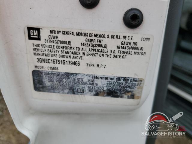3GNEC16T51G179466 2001 CHEVROLET SUBURBAN photo no. 13
