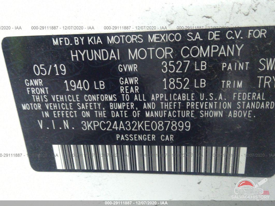 3KPC24A32KE087899 2019 HYUNDAI ACCENT photo no. 9