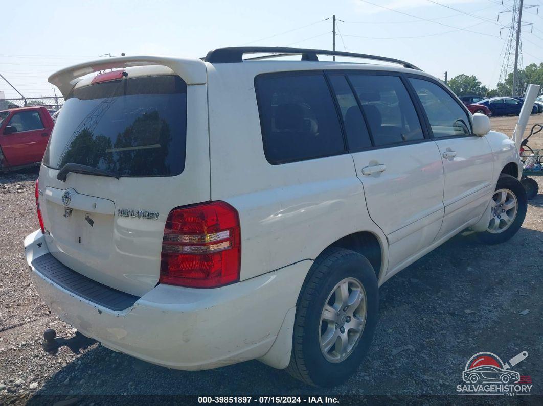 JTEHF21A320094460 2002 TOYOTA HIGHLANDER photo no. 4