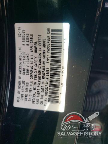1HGCR2F52GA129851 2016 HONDA ACCORD photo no. 12