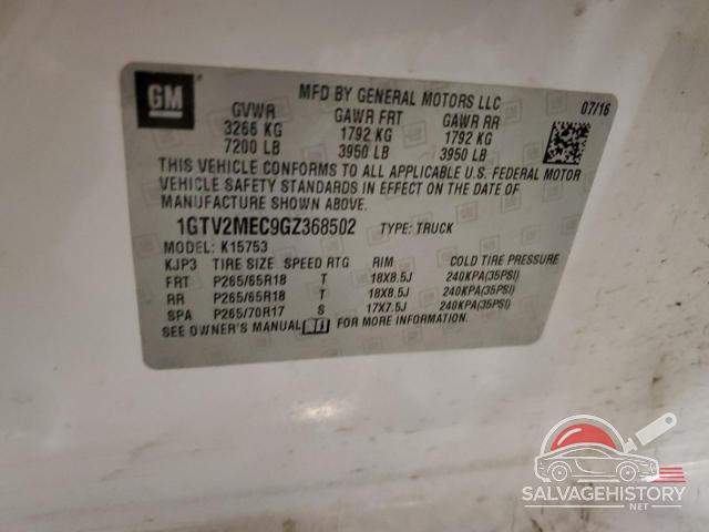 1GTV2MEC9GZ368502 2016 GMC SIERRA photo no. 12