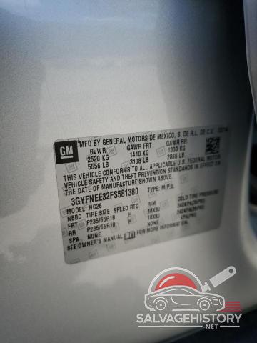 3GYFNEE32FS581380 2015 CADILLAC SRX photo no. 14