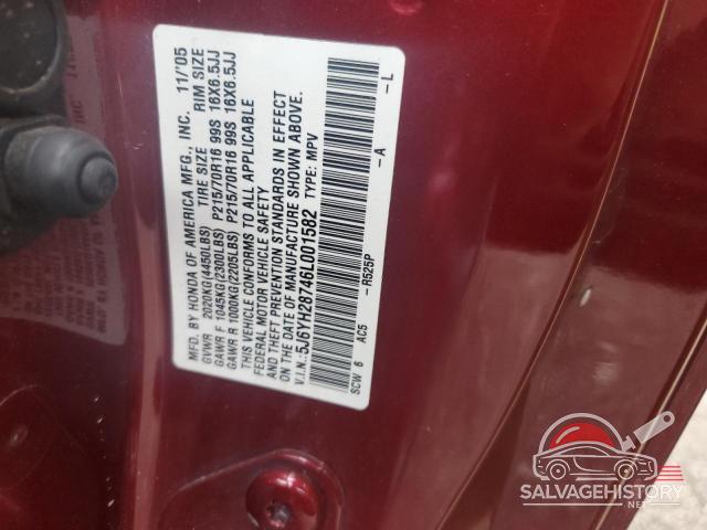 5J6YH28746L001582 2006 HONDA ELEMENT photo no. 13