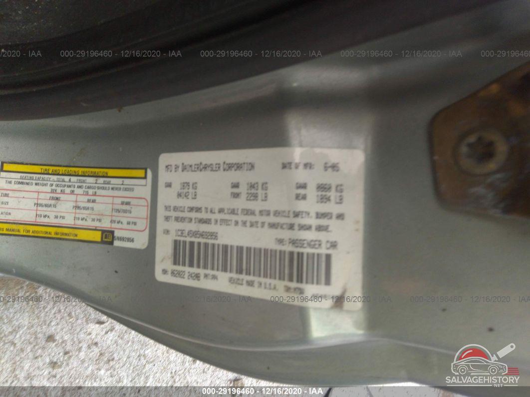 1C3EL45X85N692856 2005 CHRYSLER SEBRING CONV photo no. 9