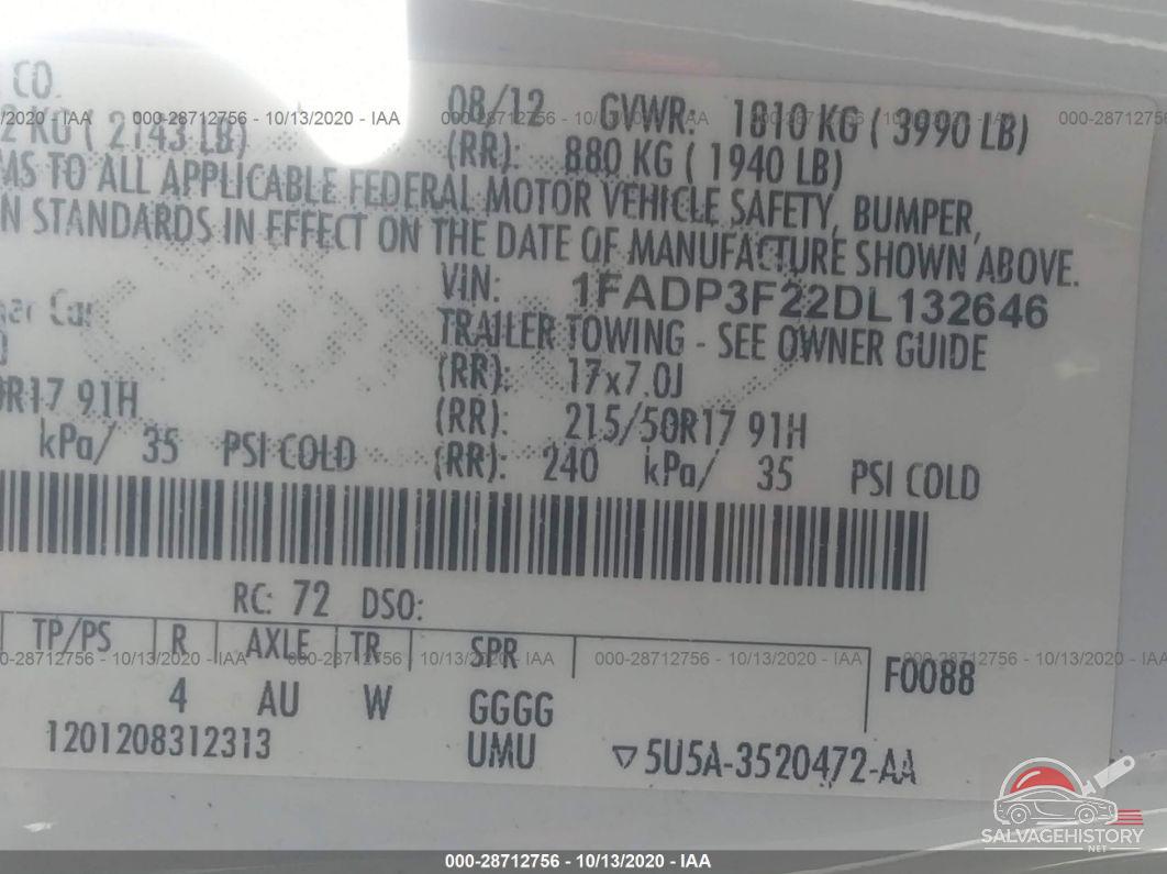 1FADP3F22DL132646 2013 FORD FOCUS photo no. 9